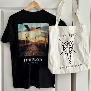 Pink Floyd tshirt and tote bag